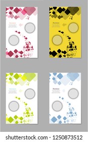 Set of Business presentation slides templates from infographic elements. Can be used for presentation, flyer , brochure, corporate report, marketing, advertising, report, banner, booklet.