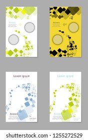 Set of Business presentation slides templates from infographic elements. Can be used for presentation, flyer , brochure, corporate report, marketing, advertising, report, banner, booklet.