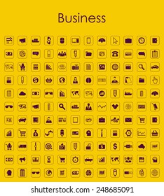 Set of business simple icons