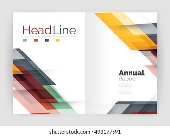 Set of business straight lines abstract backgrounds. Vector illustration