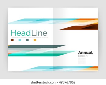 Conjunto de líneas rectas de negocio de fondo abstracto. Ilustración del vector