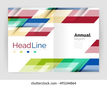 Set of business straight lines abstract backgrounds. Vector illustration