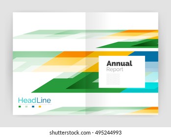 Conjunto de líneas rectas de negocio de fondo abstracto. Ilustración del vector