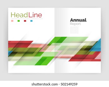 Set of business straight lines abstract backgrounds. Vector illustration