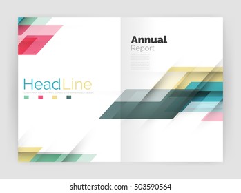 Conjunto de líneas rectas de negocio de fondo abstracto. Ilustración del vector