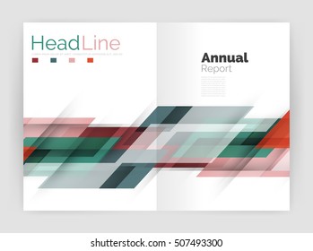 Set of business straight lines abstract backgrounds. Vector illustration