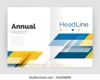 Set of business straight lines abstract backgrounds. Vector illustration
