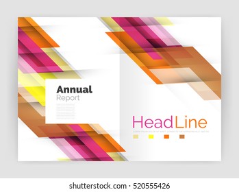 Conjunto de líneas rectas de negocio de fondo abstracto. Ilustración del vector