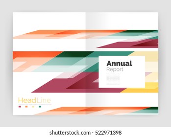 Set of business straight lines abstract backgrounds. Vector illustration