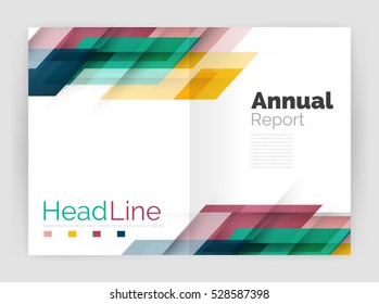 Conjunto de líneas rectas de negocio de fondo abstracto. Ilustración del vector