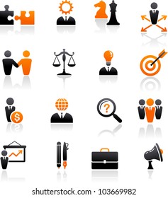 Set Of Business And Strategy Icons