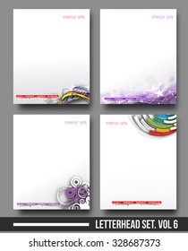 set of business style templates, Vector illustration