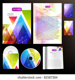 Set of business templates