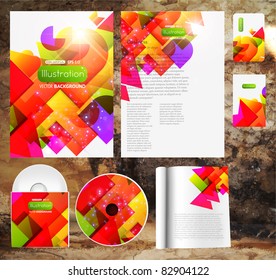 Set of business templates