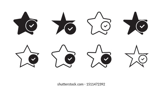 set business value icon. with a checkmark symbol in a circle. vector illustration