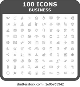 Set of  business vector icons. 