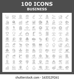 Set of business vector icons. 