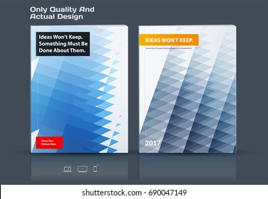 Set of Business vector template, brochure design, abstract annual report,
