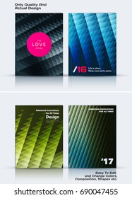 Set of Business vector template, brochure design, abstract annual report,