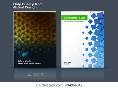 Set of Business vector template, brochure design, abstract annual report