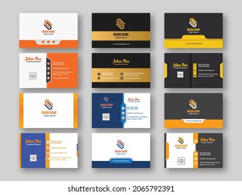 Set von Business- oder Visiting-Card vor und zurück.