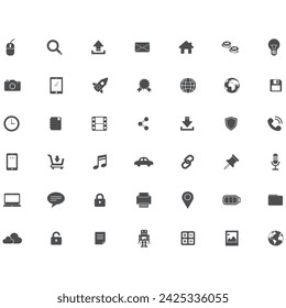 set of business web icons. outline thin line icons such as little shop with awning. item interconnections, centralized. connections, nails, calculator, math's, tool, success man.
