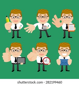 Set of businessman