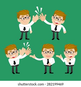 Set of businessman