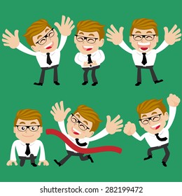 Set of businessman