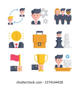 Set of Businessman character design.