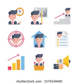 Set of Businessman character design.