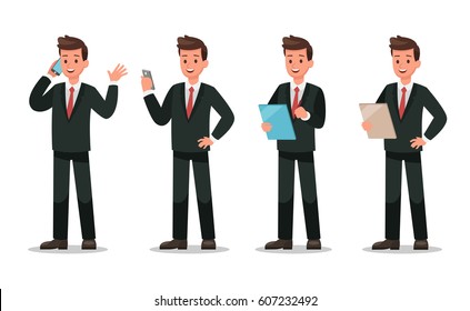 Set of Businessman character design.