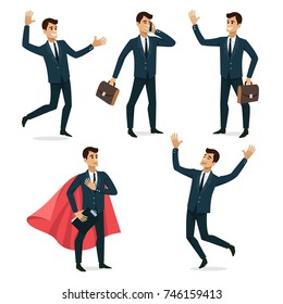 Set of Businessman character design.