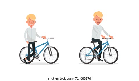 Set of Businessman character vector design.