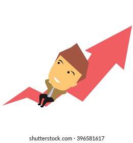 set of businessman vector character with different pose