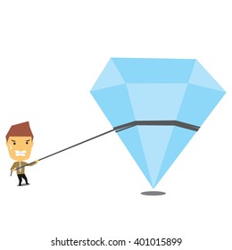 set of businessman vector character with different pose