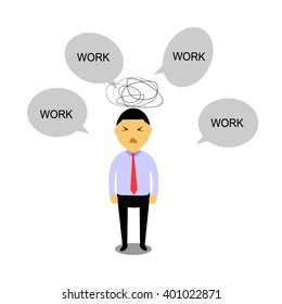 set of businessman vector character with different pose