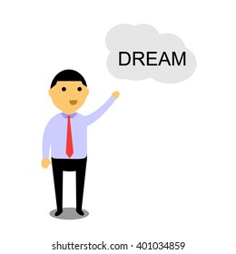 set of businessman vector character with different pose