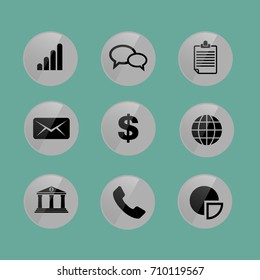 Set of bussiness icons.Bussiness Strategy Icon Set