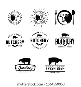 Hand Drawn Grill Barbecue Labels Elements Stock Vector (Royalty Free ...