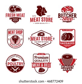 Butcher Logo Design Inspiration Stock Vector (Royalty Free) 1288820938