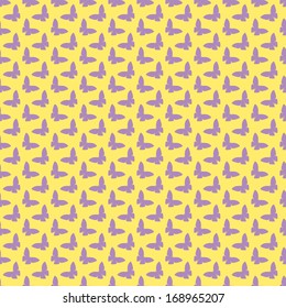 set of butterflies and abstract seamless background
