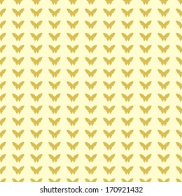 set of butterflies and abstract seamless background