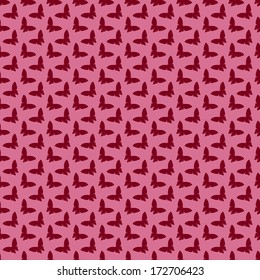 set of butterflies and abstract seamless background