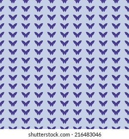 set of butterflies and abstract seamless background