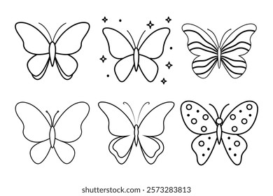Set of Butterfly Vector icon design