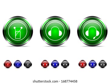 Set of button. Vector illustration