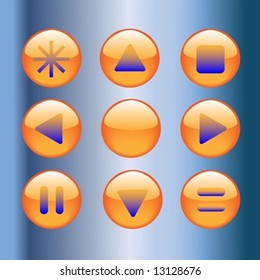 set of buttons