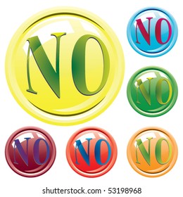 Set of buttons. Button no.