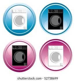 Set of the buttons. Home appliances.